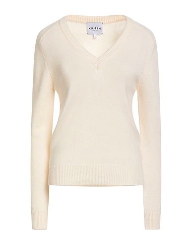 KUJTEN Kaschmirpullover  Elfenbein 100% Kaschmir