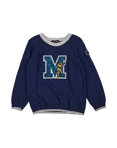 MONNALISA Jumper Midnight blue 40% Viscose, 30% Polyamide, 25% Wool, 5% Cashmere