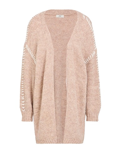JACQUELINE de YONG Cardigan Beige 59% Recycled polyester, 21% Nylon, 11% Polyester, 8% Wool, 1% Elastane