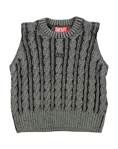 DIESEL Maglia Gilet Grigio 100% Cotone
