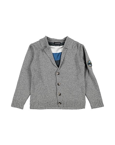 MONNALISA Cardigan Grey 40% Viscose, 30% Polyamide, 25% Wool, 5% Cashmere