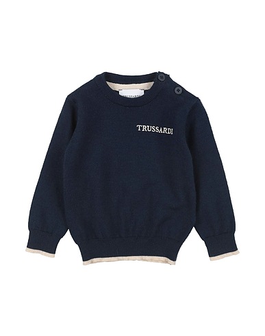 TRUSSARDI JUNIOR Jumper Midnight blue 50% Merino Wool, 50% Acrylic