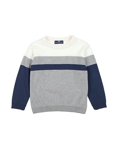 MANUELL & FRANK Jumper Grey 68% Viscose, 29% Acrylic, 3% Elastane