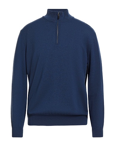 KANGRA Cuello alto Azul marino 100% Lana