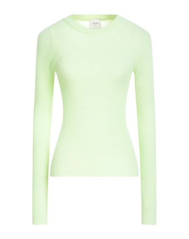 ALYSI Pullover Säuregrün 85% Wolle, 15% Kaschmir