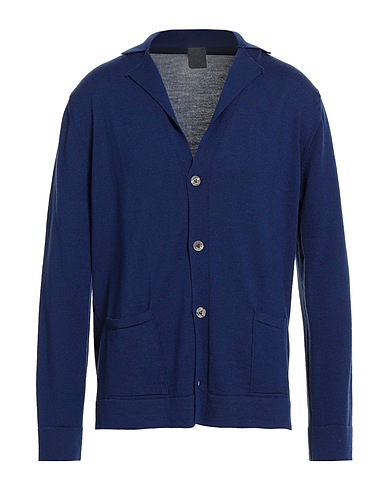 H953 Cardigan Bright blue 100% Merino Wool