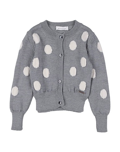 MONNALISA Cardigan Grey 100% Wool