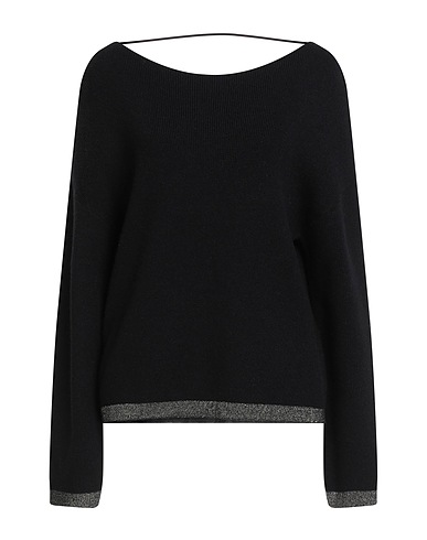 VILA Sweater Black 50% Viscose, 28% Polyester, 22% Nylon