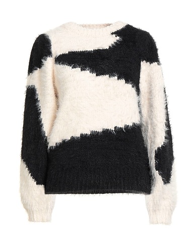 VILA Pullover Off white 50% Nylon, 50% Recyceltes Polyester