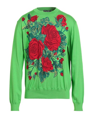 DOLCE&GABBANA Sweater Green 100% Silk