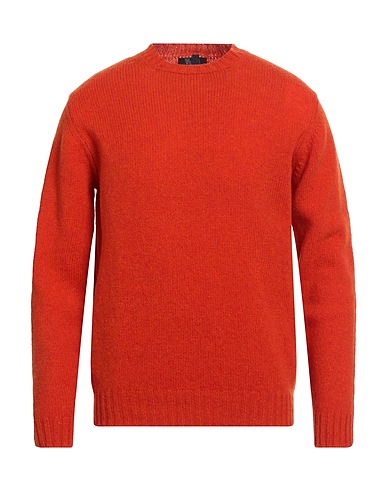 WILLIAM LOCKIE Sweater Rust 100% Virgin Wool