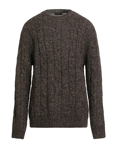 OUT/FIT Sweater Dark brown 55% Acrylic, 25% Wool, 20% Alpaca wool