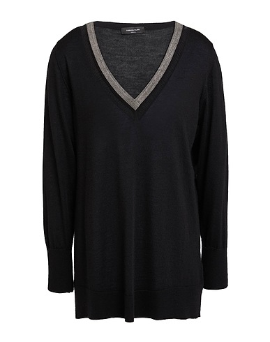 FABIANA FILIPPI Kaschmirpullover  Schwarz 70% Kaschmir, 30% Seide