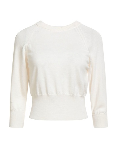 JUCCA Pullover Elfenbein 100% Schurwolle