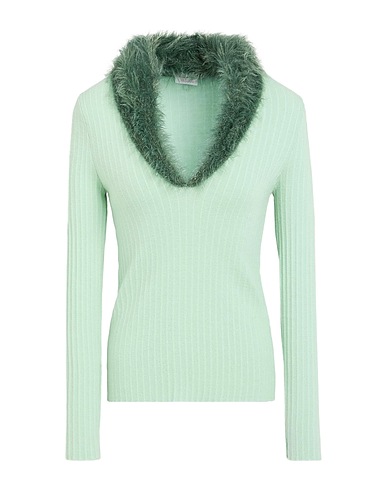BLUGIRL Jumper Light green 52% Viscose, 28% Polyester, 20% Polyamide