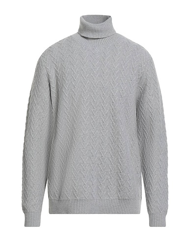 ZANONE Polo neck Light grey 70% Virgin Wool, 30% Cashmere