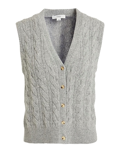 VINCE. Кардиган Серый 67% Шерсть, 28% Кашемир, 4% Нейлон, 1% Эластан