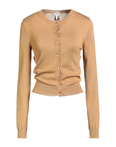 LOEWE Cardigan Camel 70% Cashmere, 30% Silk
