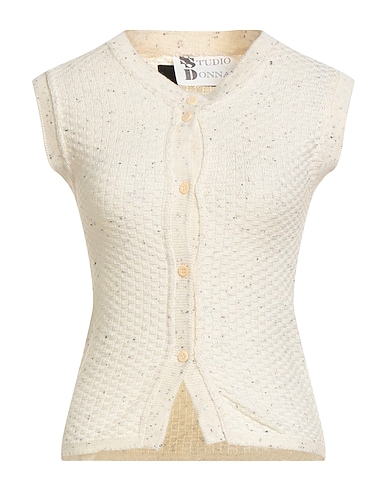 MESSAGERIE Sleeveless jumper AVORIO 80% Cotton, 20% Nylon