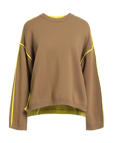 BEATRICE .B Sweater Khaki 87% Virgin Wool, 13% Polyester