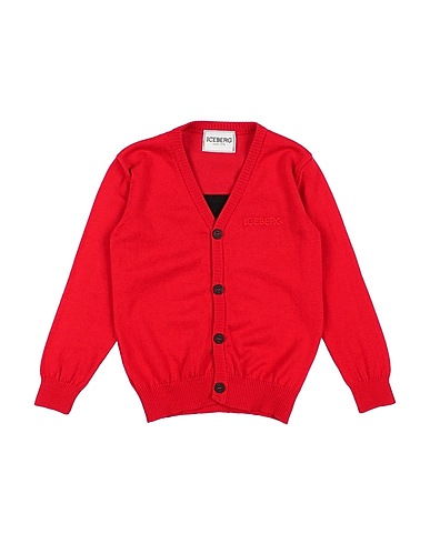 ICEBERG Cardigan Rosso 100% Cotone