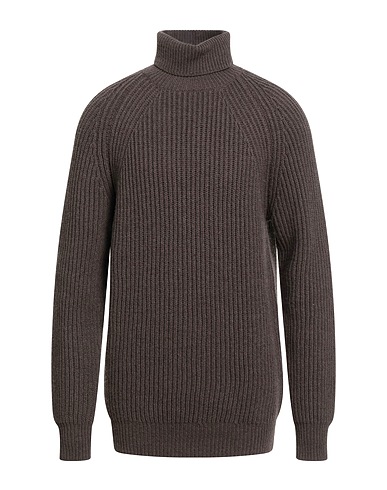 BRIAN DALES Polo neck Taupe 76% Wool, 18% Acrylic, 6% Cashmere