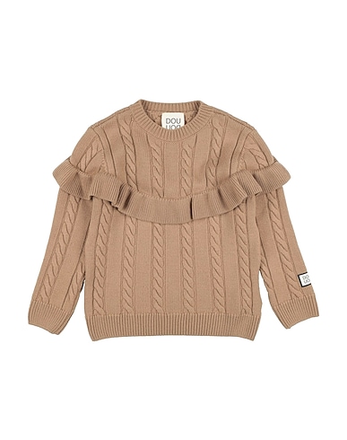 DOUUOD Jumper Camel 100% Virgin Wool, Polyester