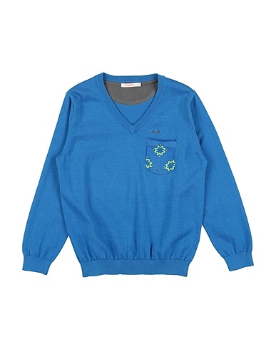 SUN 68 Jumper Azure 100% Cotton