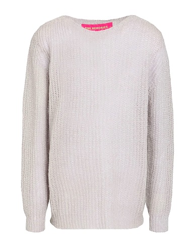 PINK MEMORIES Sweater Light grey 36% Acrylic, 30% Mohair wool, 30% Polyamide, 4% Wool