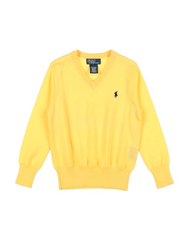 POLO RALPH LAUREN Sweater Yellow 100% Merino Wool