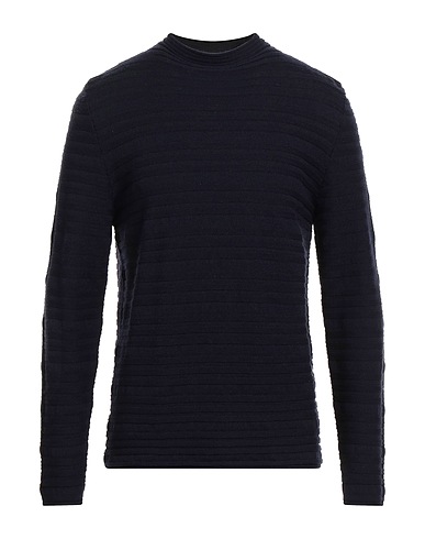GRIFONI Jumper Navy blue 100% Virgin Wool