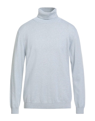 BELLWOOD Rollkragenpullover Himmelblau 50% Kaschmir, 50% Seide
