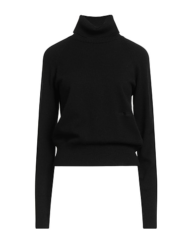 HINNOMINATE Polo neck Black 52% Viscose, 26% Polyester, 22% Polyamide