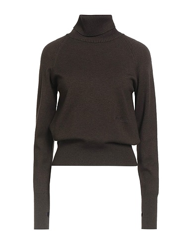 HINNOMINATE Polo neck Dark brown 52% Viscose, 26% Polyester, 22% Polyamide