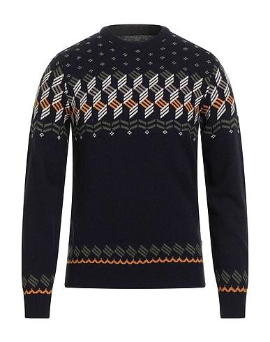 BARBOUR Pullover Blu notte 100% Lana