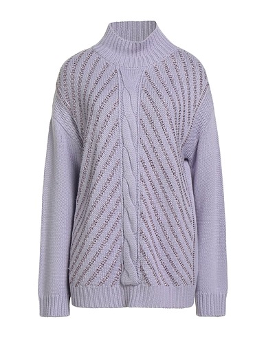 CLIPS Polo neck Lilac 50% Wool, 50% Acrylic