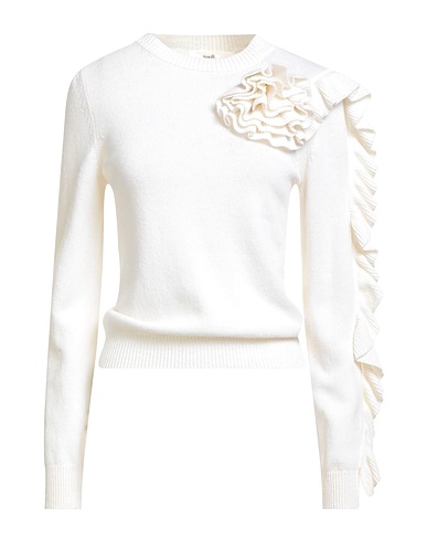 SUOLI Sweater Ivory 40% Virgin Wool, 25% Viscose, 25% Polyamide, 10% Cashmere