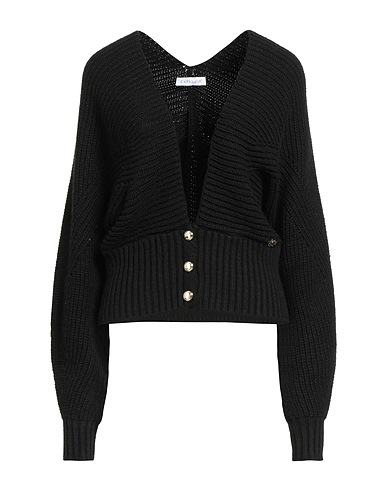CAFèNOIR Cardigan Black 75% Acrylic, 10% Viscose, 10% Wool, 5% Alpaca wool