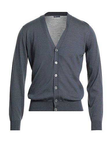 HINDUSTRIE Cardigan Grey 100% Super 120s Wool