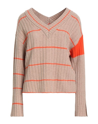 NOCOLD Pullover Beige 85% Lana Merino, 15% Cachemire