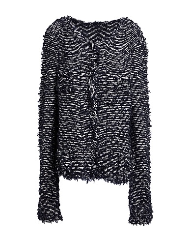 BASE MILANO Cardigan Black 90% Wool, 10% Polyamide