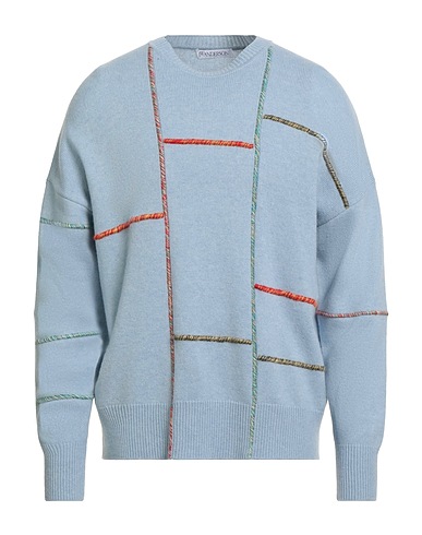 JW ANDERSON Jumper Sky blue 70% Wool, 30% Cashmere