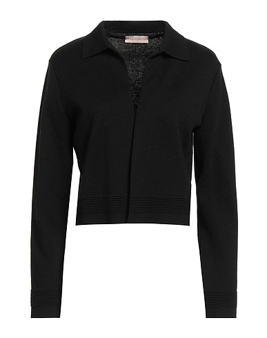 PUROTATTO Cardigan Black 100% Wool