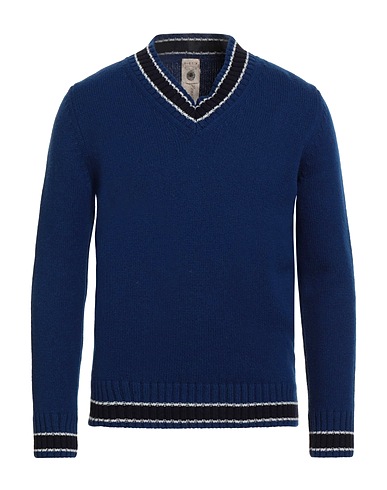 H953 Pullover Blau 100% Wolle