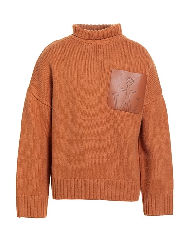 JW ANDERSON Polo neck Camel 47% Wool, 35% Alpaca wool, 18% Acrylic