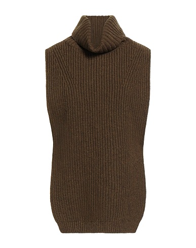 Y'S YOHJI YAMAMOTO タートルネック ミリタリーグリーン ウール 80% / アセテート 20%
