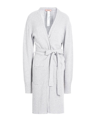 TWINSET Strickjacke Grau 77% Wolle, 13% Kaschmir, 10% Polyester