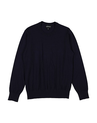 EMPORIO ARMANI Pullover Bleu marine 72% Viscose, 28% Polyester
