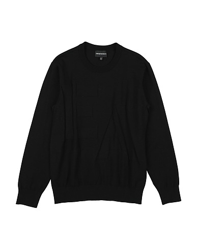 EMPORIO ARMANI Jumper Black 72% Viscose, 28% Polyester