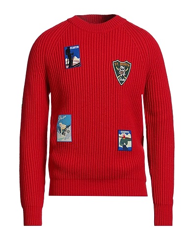 MC2 SAINT BARTH Jumper Red 40% Wool, 25% Viscose, 25% Polyamide, 10% Cashmere